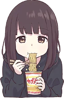 🍜-English Chatting Stickers ( menhera chan ), Telegram Sticker