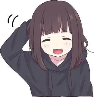 ☺️-English Chatting Stickers ( menhera chan ), Telegram Sticker