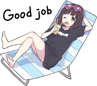 👍-English Chatting Stickers ( menhera chan ), Telegram Sticker