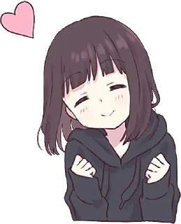 😍-English Chatting Stickers ( menhera chan ), Telegram Sticker