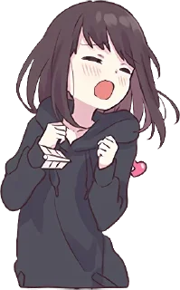 💔-English Chatting Stickers ( menhera chan ), Telegram Sticker