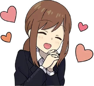 🥰-English Chatting Stickers ( menhera chan ), Telegram Sticker
