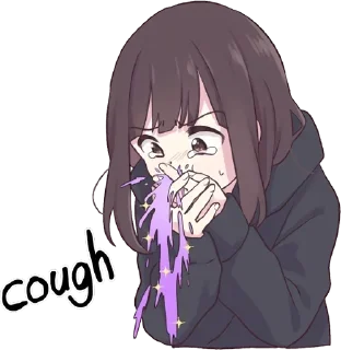 🤮-English Chatting Stickers ( menhera chan ), Telegram Sticker