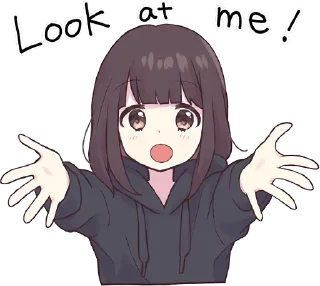 🙌-English Chatting Stickers ( menhera chan ), Telegram Sticker