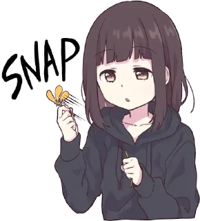 🤔-English Chatting Stickers ( menhera chan ), Telegram Sticker