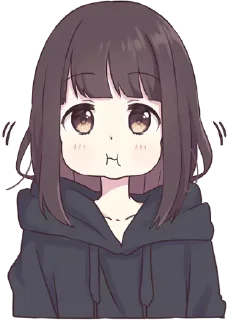 🤤-English Chatting Stickers ( menhera chan ), Telegram Sticker