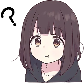 ❓-English Chatting Stickers ( menhera chan ), Telegram Sticker