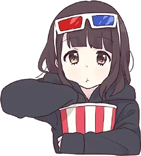 🥜-English Chatting Stickers ( menhera chan ), Telegram Sticker