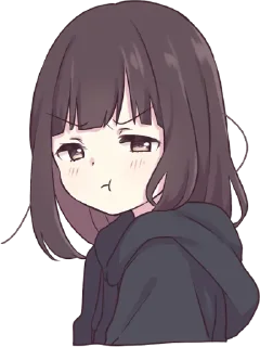 😒-English Chatting Stickers ( menhera chan ), Telegram Sticker