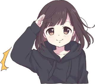 😇-English Chatting Stickers ( menhera chan ), Telegram Sticker