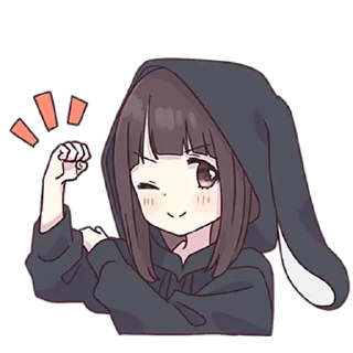 💪-English Chatting Stickers ( menhera chan ), Telegram Sticker