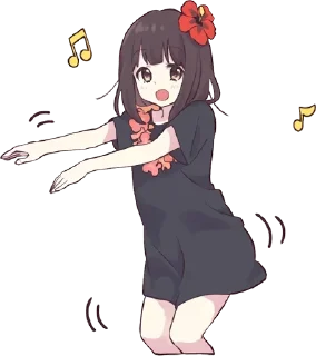 🎶-English Chatting Stickers ( menhera chan ), Telegram Sticker