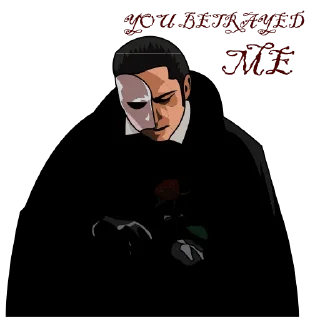 😭-THE PHANTOM OF THE OPERA, Telegram Sticker