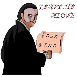 😤-THE PHANTOM OF THE OPERA, Telegram Sticker
