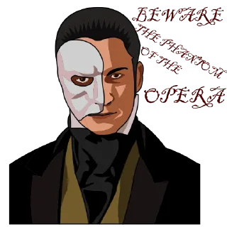 😡-THE PHANTOM OF THE OPERA, Telegram Sticker