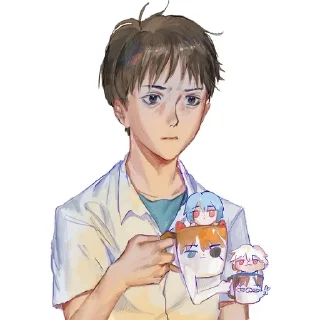 😐-Evangelion @Toji_sama, Telegram Sticker