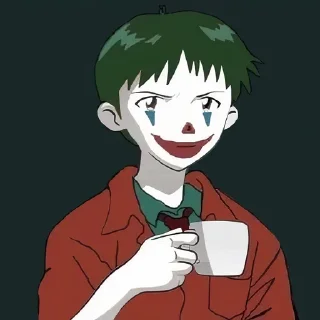 🤡-Evangelion @Toji_sama, Telegram Sticker