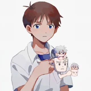 😐-Evangelion @Toji_sama, Telegram Sticker
