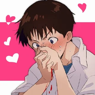 ❤️-Evangelion @Toji_sama, Telegram Sticker