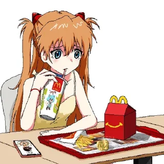 🍟-Evangelion @Toji_sama, Telegram Sticker