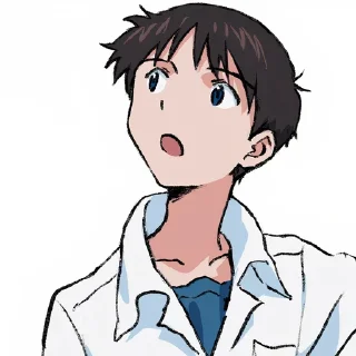 😮-Evangelion @Toji_sama, Telegram Sticker