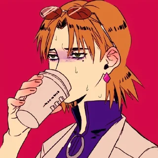 ☕️-Evangelion @Toji_sama, Telegram Sticker