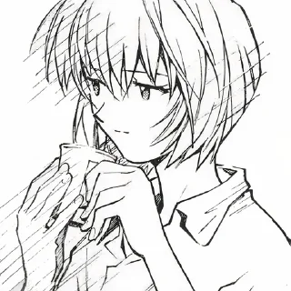 😐-Evangelion @Toji_sama, Telegram Sticker