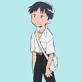 😕-Evangelion @Toji_sama, Telegram Sticker