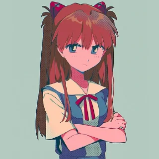😒-Evangelion @Toji_sama, Telegram Sticker