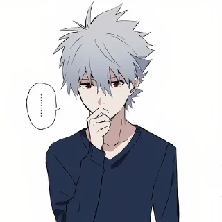 🤔-Evangelion @Toji_sama, Telegram Sticker