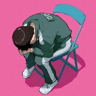 😔-Evangelion @Toji_sama, Telegram Sticker