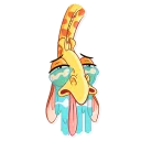 😰-Fred, Telegram Sticker
