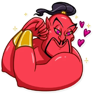 😍-Evil Genie, Telegram Sticker