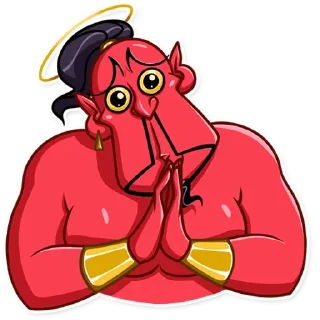 🥺-Evil Genie, Telegram Sticker