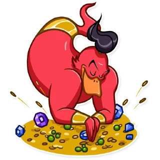 🤑-Evil Genie, Telegram Sticker