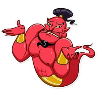 🤷‍♀️-Evil Genie, Telegram Sticker
