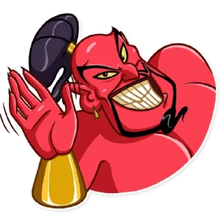 👋-Evil Genie, Telegram Sticker