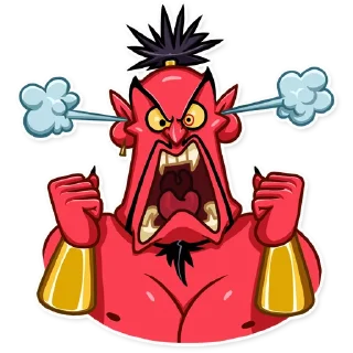😡-Evil Genie, Telegram Sticker