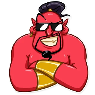 😎-Evil Genie, Telegram Sticker