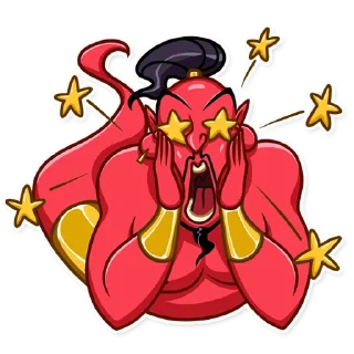 🤩-Evil Genie, Telegram Sticker