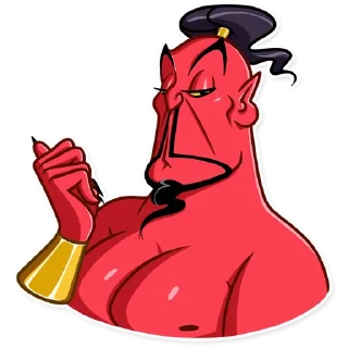 😒-Evil Genie, Telegram Sticker