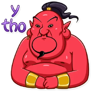 😶-Evil Genie, Telegram Sticker