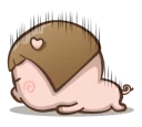 😞-Fat Pig Couple, Telegram Sticker