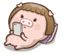 📱-Fat Pig Couple, Telegram Sticker
