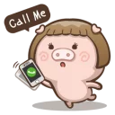 📱-Fat Pig Couple, Telegram Sticker