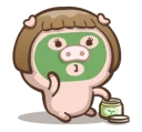 💄-Fat Pig Couple, Telegram Sticker