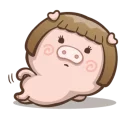 😶-Fat Pig Couple, Telegram Sticker