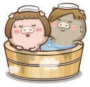 🛁-Fat Pig Couple, Telegram Sticker
