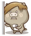 😰-Fat Pig Couple, Telegram Sticker