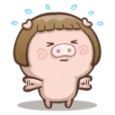 😅-Fat Pig Couple, Telegram Sticker